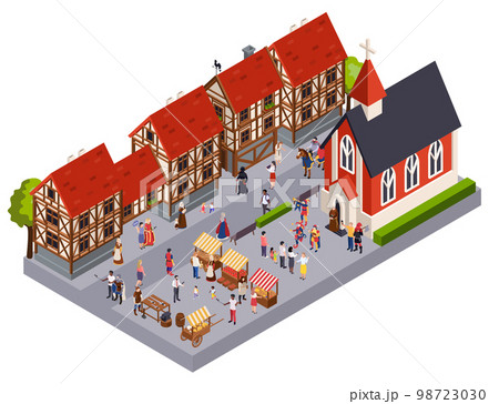 Medieval Town Concept 98723030