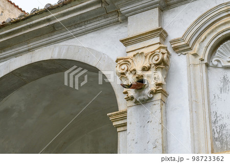 Interior decorations of Certosa of The Certosa di Padula a monastery in the province of Salerno in Campania, Italy Interior decorations of Certosa of The Certosa di Padula a monastery in the province of Salerno in Campania, Italy 98723362