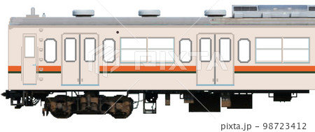 ドット絵風の通勤電車（中央西線103系：低運転台） 98723412
