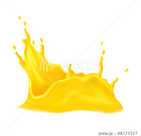 Juice Swirl Realistic Composition 98723557