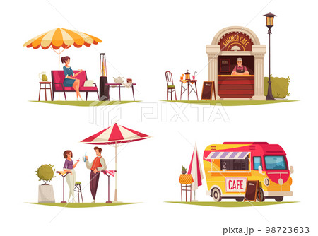Street Cafe Concept Compositions 98723633