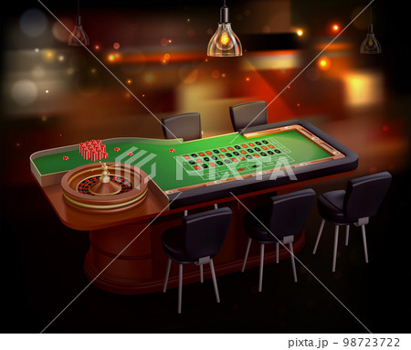 Roulette Table In Casino Roulette Table In Casino 98723722