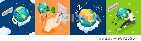 Earth Hour Composition Set Earth Hour Composition Set 98723907