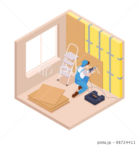 Finishing Wall Works Composition Finishing Wall Works Composition 98724411