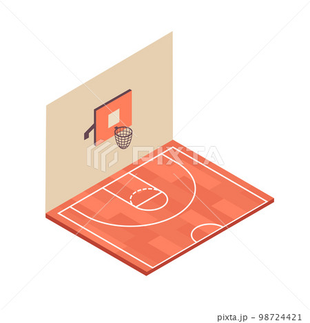 Basketball Field Icon 98724421