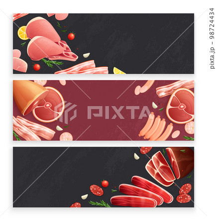 Meat Products Background Banners Meat Products Background Banners 98724434