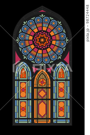 Gothic Church Window Mosaic Gothic Church Window Mosaic 98724448