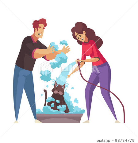 Grooming Flat Icon Grooming Flat Icon 98724779