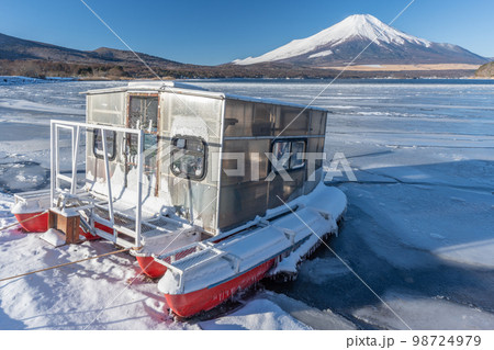 山中湖　冬景色 98724979