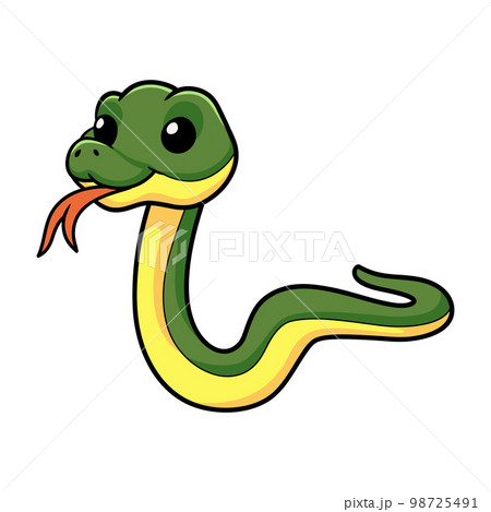 Cute easten racer snake cartoon 98725491