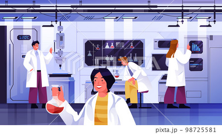 Cartoon laboratory vector illustration.Flat design Cartoon laboratory vector illustration.Flat design 98725581