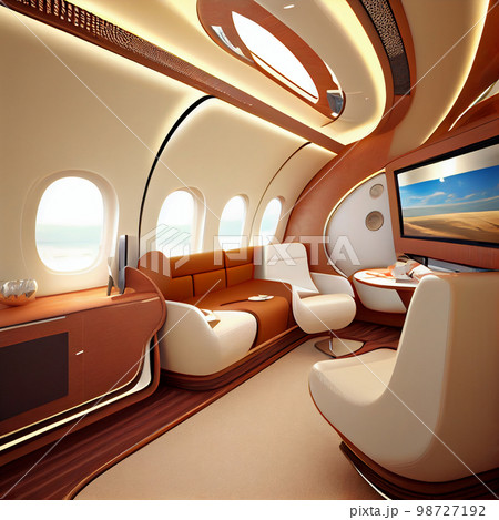 Space shuttle cartoon interior. 98727192