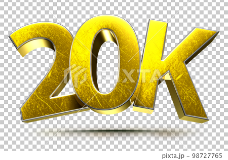 20K Gold 3D. 98727765