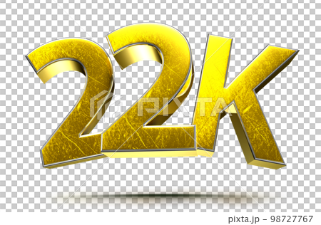 22K Gold 3D. 98727767