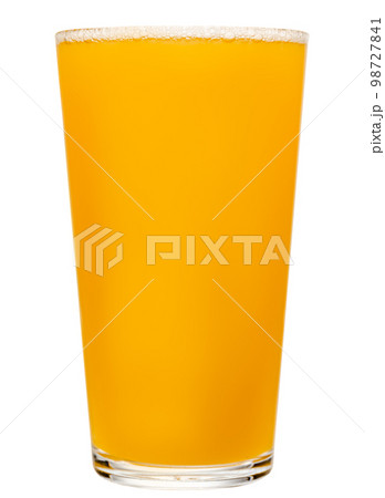 NEIPA ale in shaker pint glass isolated on white NEIPA ale in shaker pint glass isolated on white 98727841