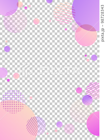 Pink and purple polka dot geometric pattern background material 98728343