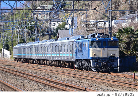 東海道本線 二宮ー大磯 JR東日本 EF64-1030+205系500番台 R8+R13編成 廃回 東海道本線 二宮ー大磯 JR東日本 EF64-1030+205系500番台 R8+R13編成 廃回 98729905
