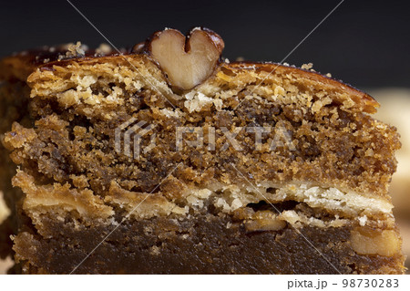 A piece of fresh and soft baklava 98730283
