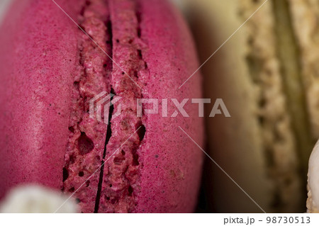 Macaroons confectionery with the use of eggs and sugar 98730513