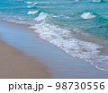 ビーチに寄せる波 98730556