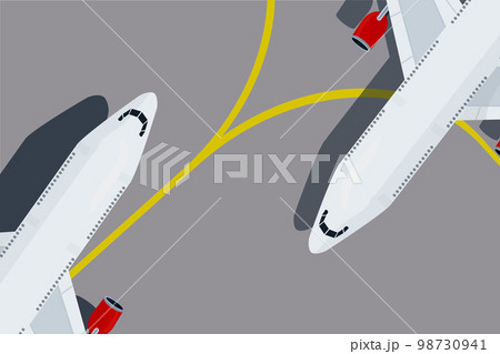 white passenger plane at the airport background travel airplane flights 98730941