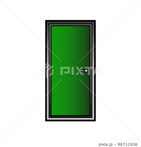 Door icon on white. Door icon on white. 98731936