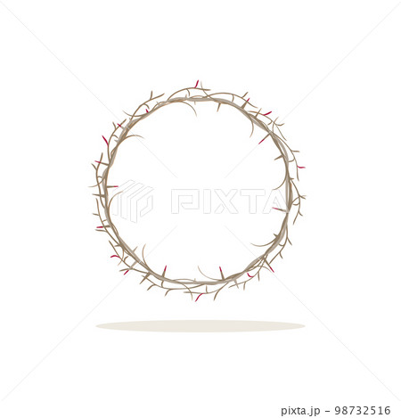 Holy week. The Passion of the Christ. The Crown of thorns. Catholic symbol Holy week. The Passion of the Christ. The Crown of thorns. Catholic symbol 98732516