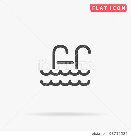 Pool flat vector icon 98732522