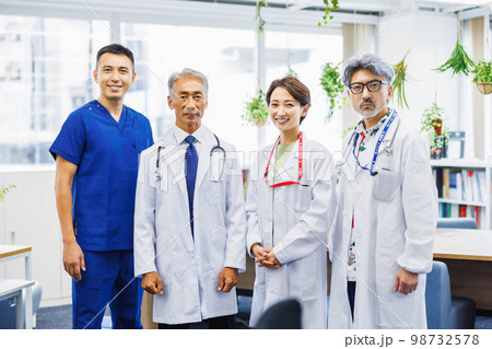 医療イメージ　医師  女医 98732578