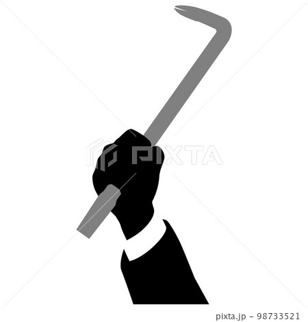 バールを持つ手 バールを持つ手 98733521