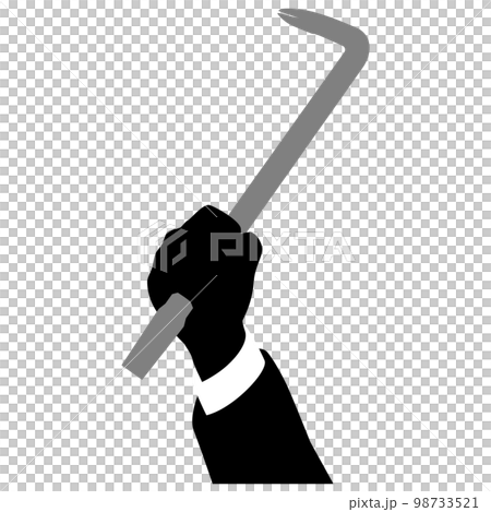 バールを持つ手 バールを持つ手 98733521