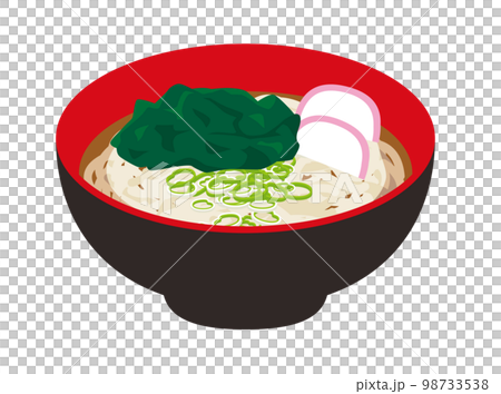 illustration of seaweed udon illustration of seaweed udon 98733538