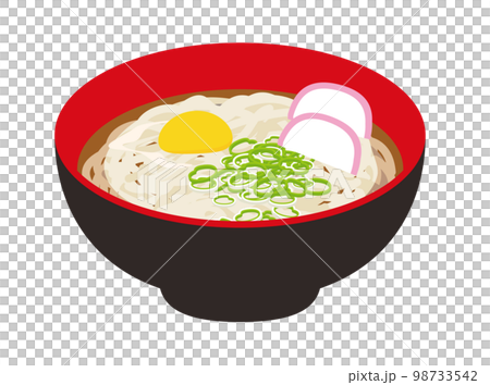 月見うどんのイラスト 98733542