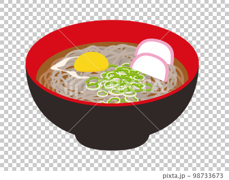 月見そばのイラスト 98733673