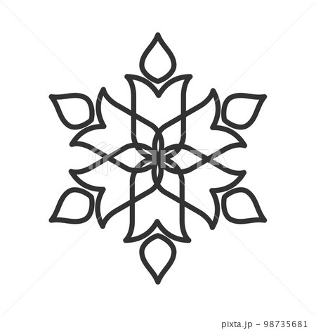 Floral ornament logo template Icon Illustration Brand Identity.Isolated and flat illustration. Vector graphic Floral ornament logo template Icon Illustration Brand Identity.Isolated and flat illustration. Vector graphic 98735681