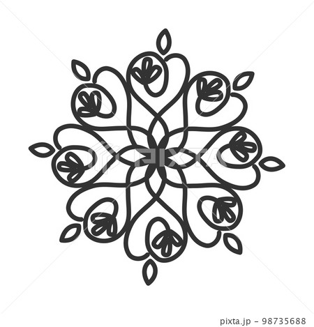 Floral ornament logo template Icon Illustration Brand Identity.Isolated and flat illustration. Vector graphic Floral ornament logo template Icon Illustration Brand Identity.Isolated and flat illustration. Vector graphic 98735688