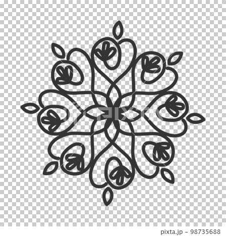 Floral ornament logo template Icon Illustration Brand Identity.Isolated and flat illustration. Vector graphic Floral ornament logo template Icon Illustration Brand Identity.Isolated and flat illustration. Vector graphic 98735688