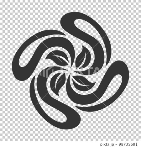 Floral ornament logo template Icon Illustration Brand Identity.Isolated and flat illustration. Vector graphic 98735691