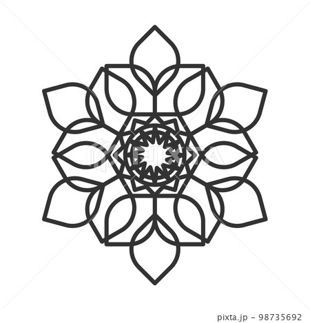 Floral ornament logo template Icon Illustration Brand Identity.Isolated and flat illustration. Vector graphic 98735692