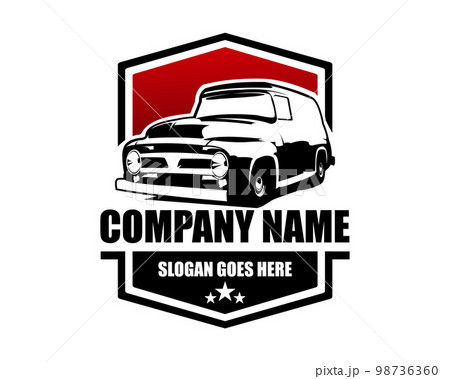 1952 chevrolet panel van emblem logo silhouette vector concept isolated. Best for badge, emblem, icon, sticker design. available in eps 10. 1952 chevrolet panel van emblem logo silhouette vector concept isolated. Best for badge, emblem, icon, sticker design. available in eps 10. 98736360
