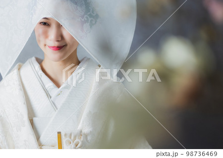 白無垢　綿帽子　花嫁 98736469