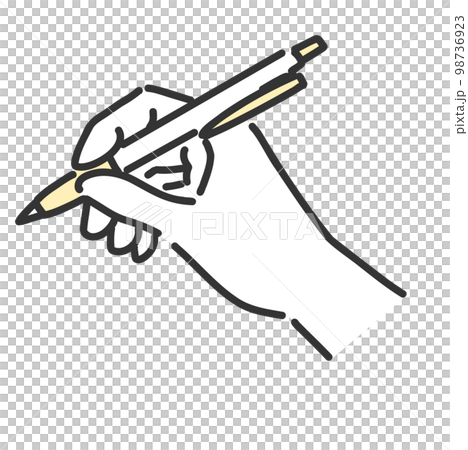 ペンを持っているイラスト 98736923