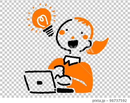 woman with ideas 98737592