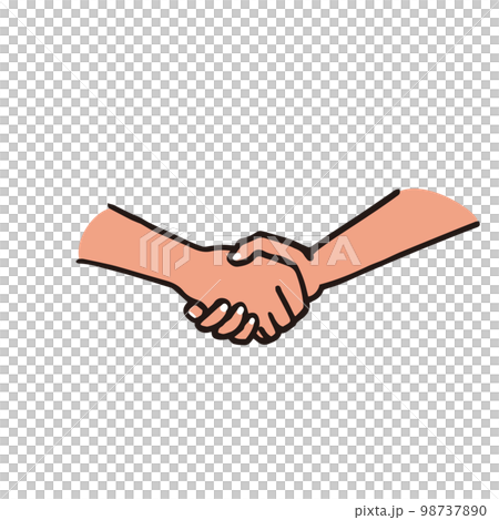 Body parts Handshake Hand illustration material Body parts Handshake Hand illustration material 98737890
