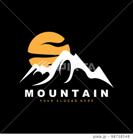 Mountain Logo Design, Vector Place For Nature Lovers Hiker Mountain Logo Design, Vector Place For Nature Lovers Hiker 98738548