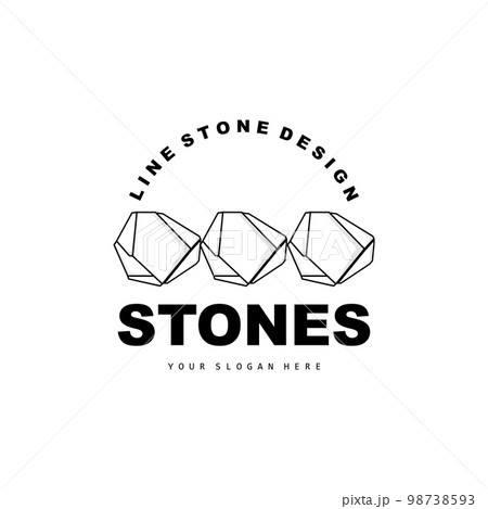 Stone Logo, Vector Stone Modern With Geometry Line Style, Design For Aesthetic Decoration, Brand Modern Product, Simple Icon Abstract Aesthetic Geometry Line Stone Logo, Vector Stone Modern With Geometry Line Style, Design For Aesthetic Decoration, Brand Modern Product, Simple Icon Abstract Aesthetic Geometry Line 98738593