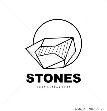 Stone Logo, Vector Stone Modern With Geometry Line Style, Design For Aesthetic Decoration, Brand Modern Product, Simple Icon Abstract Aesthetic Geometry Line Stone Logo, Vector Stone Modern With Geometry Line Style, Design For Aesthetic Decoration, Brand Modern Product, Simple Icon Abstract Aesthetic Geometry Line 98738677
