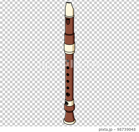 リコーダー斜めのイラスト リコーダー斜めのイラスト 98739048
