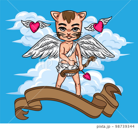 Cupids cute cats in the sky-01 Cupids cute cats in the sky-01 98739344