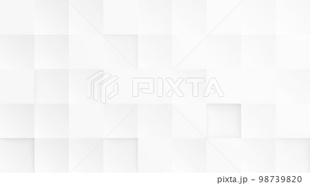 Abstract 3d modern square background. White and grey geometric pattern texture. vector art illustration 98739820